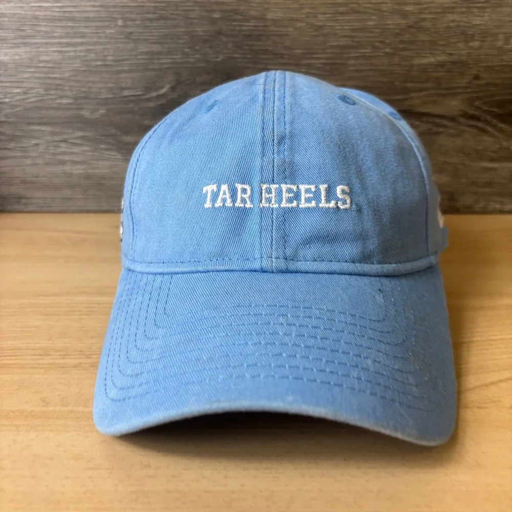 North Carolina Tar‎ Heels Hat Cap Strap Back Blue New Era Adjustable